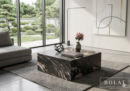 Quader-Couchtisch aus "Belvedere"